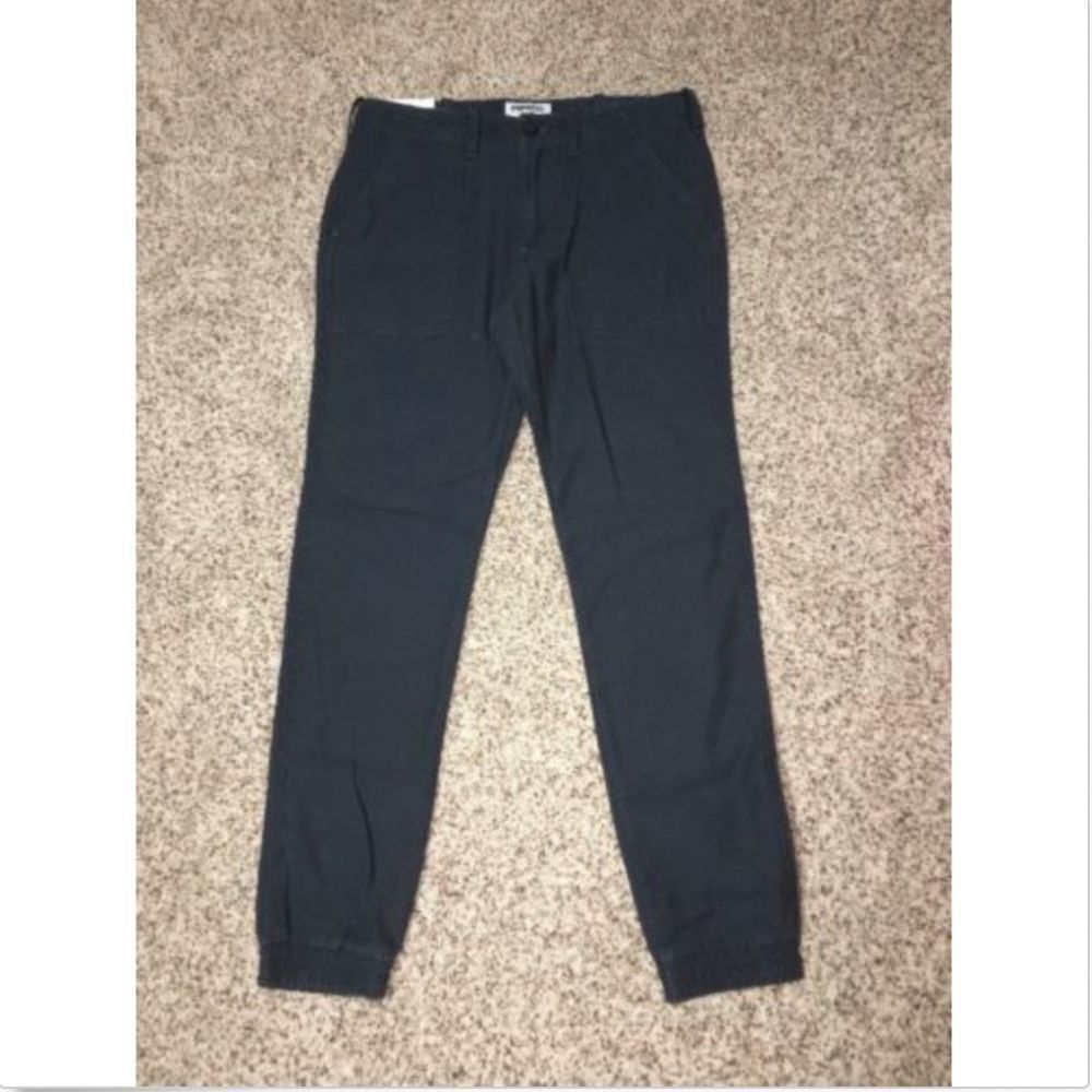 Express Jogger Mens 30 X 30 Navy Twill Pants NWT